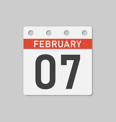 Icon Page Calendar Day - 7 February