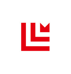 Letter L M Square Geometric Symbol Simple Logo