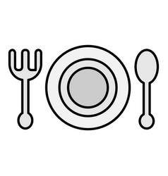 Meal Plate Icon Clipart Design