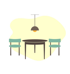 Table And Chairs In Cafe Or Restaurant