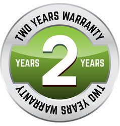 Two Years Warranty Shiny Button