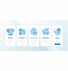 Cyber Hygiene Tips Onboarding Mobile App Page