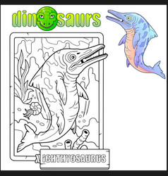 Dinosaur Ichthyosaur Coloring Book