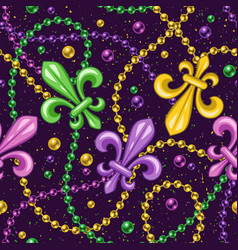 Seamless Pattern With Fleur De Lis Symbol