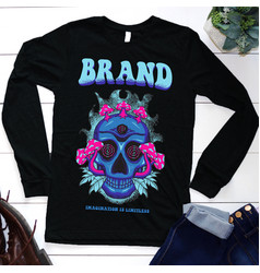 Skull Dark Unique Design Brand Tshirt For Women