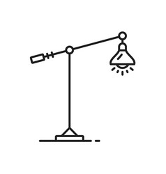 Floor Lamp Line Icon Lighting And Light Fixture