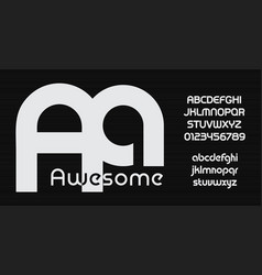 Awesome Font Bauhaus Style Font Rounded