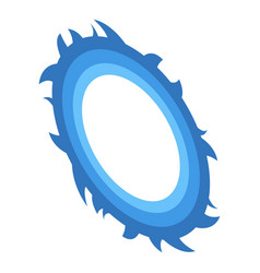 Ice Circle Portal Icon Isometric Podium