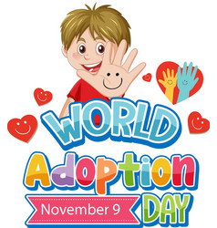 World Adoption Day Logo Design