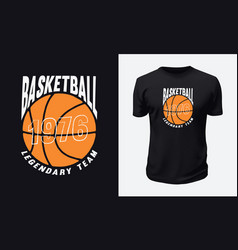 Basketball Sports T-shirt Design For Print