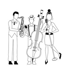 Cartoon Cuban Band Flat Design