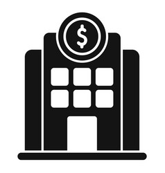 Financial Support Bank Icon Simple Money