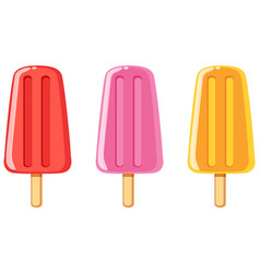 Ice Cream Stick Or Popsicle Isolated