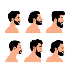 Side Bearded Face Collection