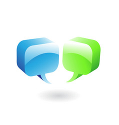 Glossy Speech Bubbles Icon