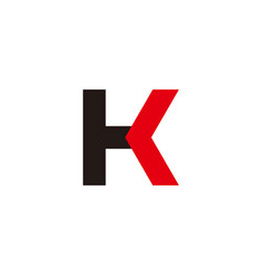 Letter Hk Arrow Colorful Simple Logo