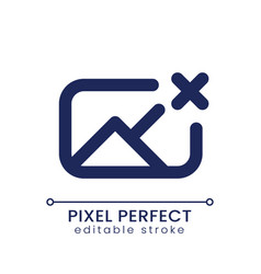 Remove Photo File Pixel Perfect Linear Ui Icon