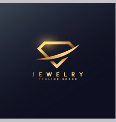 Shiny Diamond Jewelry Logo Design With Tagline