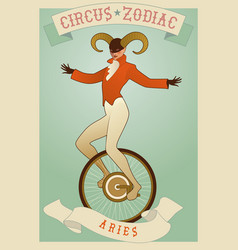 Zodiac Circus Aries Sign Tightrope Walker Wearing