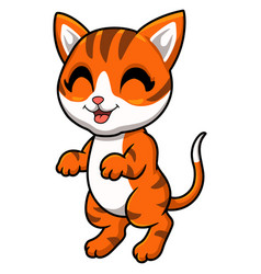 Cute Orange Tabby Cat Cartoon