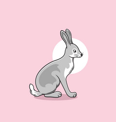 Hare Clipart Flat