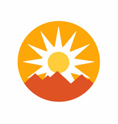 Solar Energy Company Filled Orange Logo