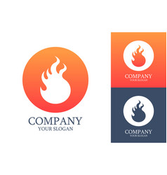 Burn Fire Flame Corporate Logo Icon