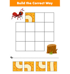 Education Game For Children Build The Correct Way