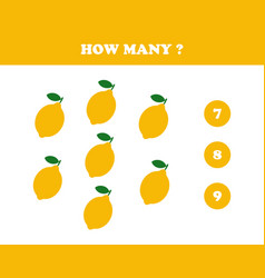 How Many Worksheet For Kids Lemon