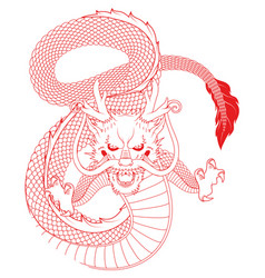 Red Chinese Dragon