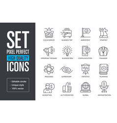 Set Pixel Perfect High Quality Lines Icons