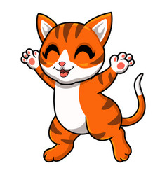 Cute Orange Tabby Cat Cartoon