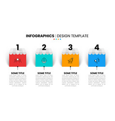 Infographic Template 4 Squares And An Awning