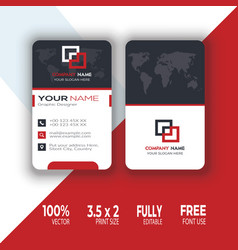 Modern Vertical Double-sided Round Business Card