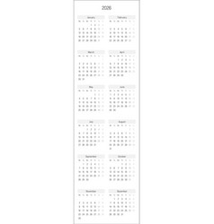 Monthly Calendar Annual Of Year 2026