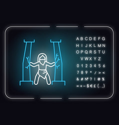 Samson Bible Story Neon Light Icon Last Of Judge