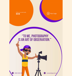 Flyer Design Of Photography Is An Art Template