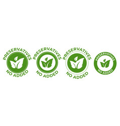 Preservatives No Added Green Organic Leaf Icon