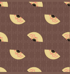 Cute Asian Elements Inspired Seamless Pattern