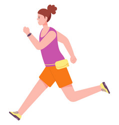 Young Woman Jogging Running Person Cardio Workout