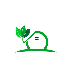 Green House Logo Home And Tree