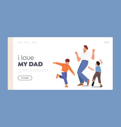 Parent With Children Dance Landing Page Template