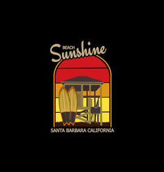 Beach Sunshine Santa Barbara California Design