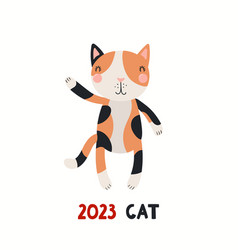 Cute Cartoon Cat 2023 Vietnamese Zodiac Sign