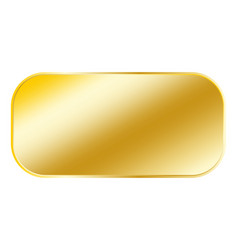 Gold Rectangle Button With Frame