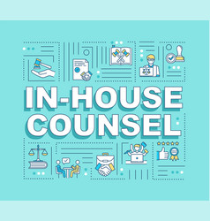 In House Counsel Word Concepts Banner