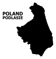 Flat Map Podlasie Province With Name