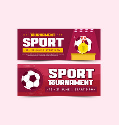 Football Tournament Sport Event Banner Design