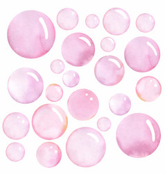 Watercolor Soap Bubbles Pattern