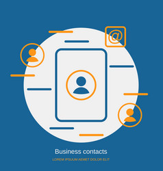 Business Contacts Concept